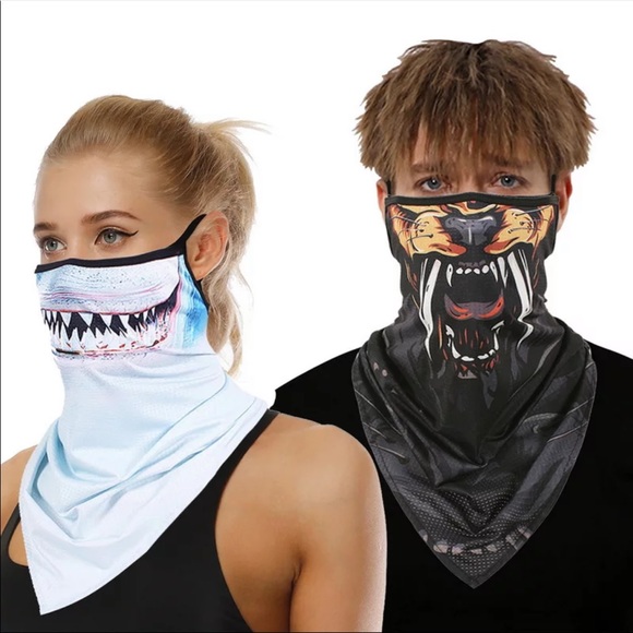 3D ANIMAL GAITER NECK WARMER FACE MASK - Picture 3 of 3
